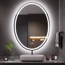 Specchio da Bagno Illuminato Dripex 60x80 cm Ovale