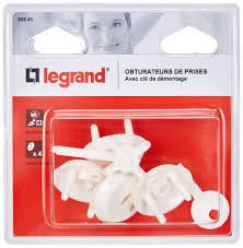 Legrand LEG95841 - Otturatore Sicurezza per Prese con Chiave - 4 Pezzi