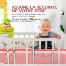 Paracolpi Traspirante per Culla e Letto a Sbarre - Sicurezza per Bambini