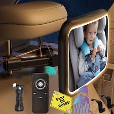 Specchio Auto Neonati con Telecomando - Sicurezza e Comfort