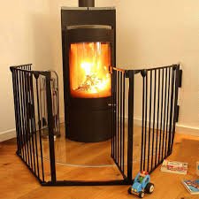 Griglia di Sicurezza per Bambini con Porta - 5 Pannelli