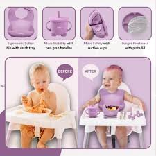 BabiesofHeaven - Set Piatti in Silicone con Ventosa