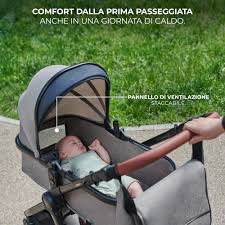 Passeggino 3 in 1 Kinderkraft ESME per Neonati